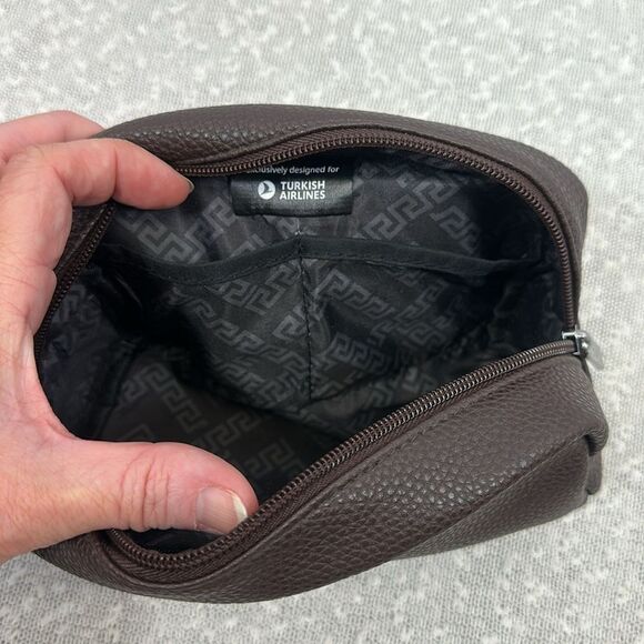 VERSACE Turkish Airlines Toiletry Cosmetics Maekup Travel Bag - Picture 8 of 14